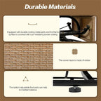 Fauteuil pivotant de jardin en rotin en forme d'œuf avec coussins et fonction bascule