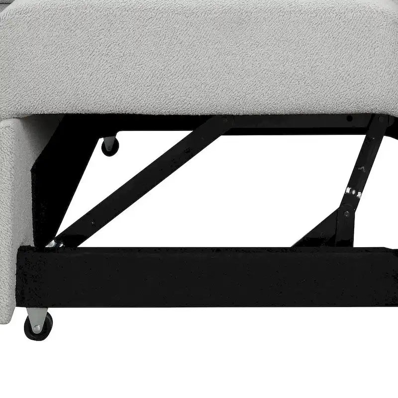 Canapé-lit d'angle rembourré avec pouf de rangement amovible, canapé-lit d'angle en forme de L