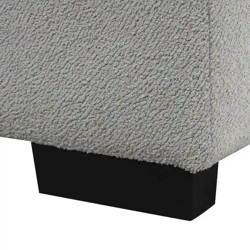 Canapé-lit d'angle rembourré avec pouf de rangement amovible, canapé-lit d'angle en forme de L