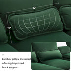 Canapé d'angle 123 x 55 cm avec console, porte-gobelets et ports USB, ensemble canapé-lit symétrique 6 places avec méridienne