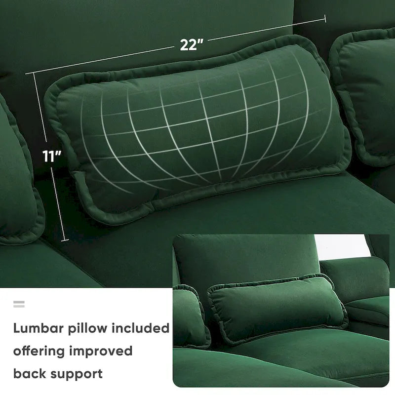 Canapé d'angle 123 x 55 cm avec console, porte-gobelets et ports USB, ensemble canapé-lit symétrique 6 places avec méridienne