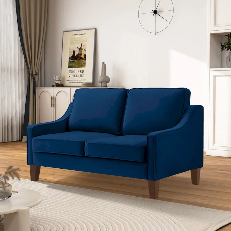 Canapé 2 places moderne en velours pour salon
