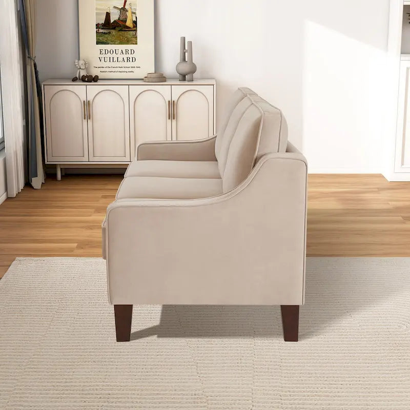 Canapé 2 places moderne en velours pour salon