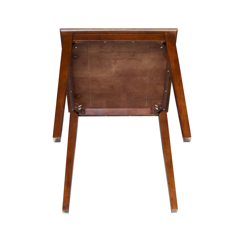 Table en bois finition expresso avec pieds de style Shaker de la collection Gray Barn Cattail Abode - Expresso