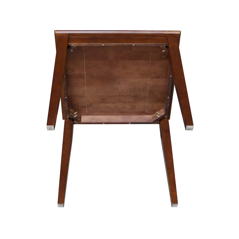 Table en bois finition expresso avec pieds de style Shaker de la collection Gray Barn Cattail Abode - Expresso