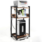 Support d'imprimante mobile à 3 niveaux - 19 cm (P) x 14 cm (L) x 40 cm (H)