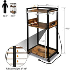 Support d'imprimante mobile à 3 niveaux - 19 cm (P) x 14 cm (L) x 40 cm (H)