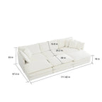 Ensemble de canapés 3 places, canapé de salon 1+1+3 places, fauteuil d'appoint, causeuse