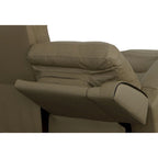 Canapé inclinable électrique Iris en cuir pleine fleur avec appuie-tête électriques par Flexsteel