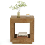 Table d'appoint rectangulaire de style campagnard de 60 cm (23,62 pouces), table de chevet pour salon