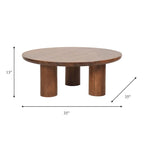 Paire élégante de tables basses bohèmes en bois de manguier Sagebrook Home pour intérieurs modernes