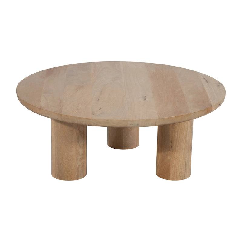 Paire élégante de tables basses bohèmes en bois de manguier Sagebrook Home pour intérieurs modernes