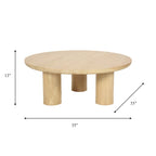 Paire élégante de tables basses bohèmes en bois de manguier Sagebrook Home pour intérieurs modernes