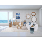 Paire élégante de tables basses bohèmes en bois de manguier Sagebrook Home pour intérieurs modernes