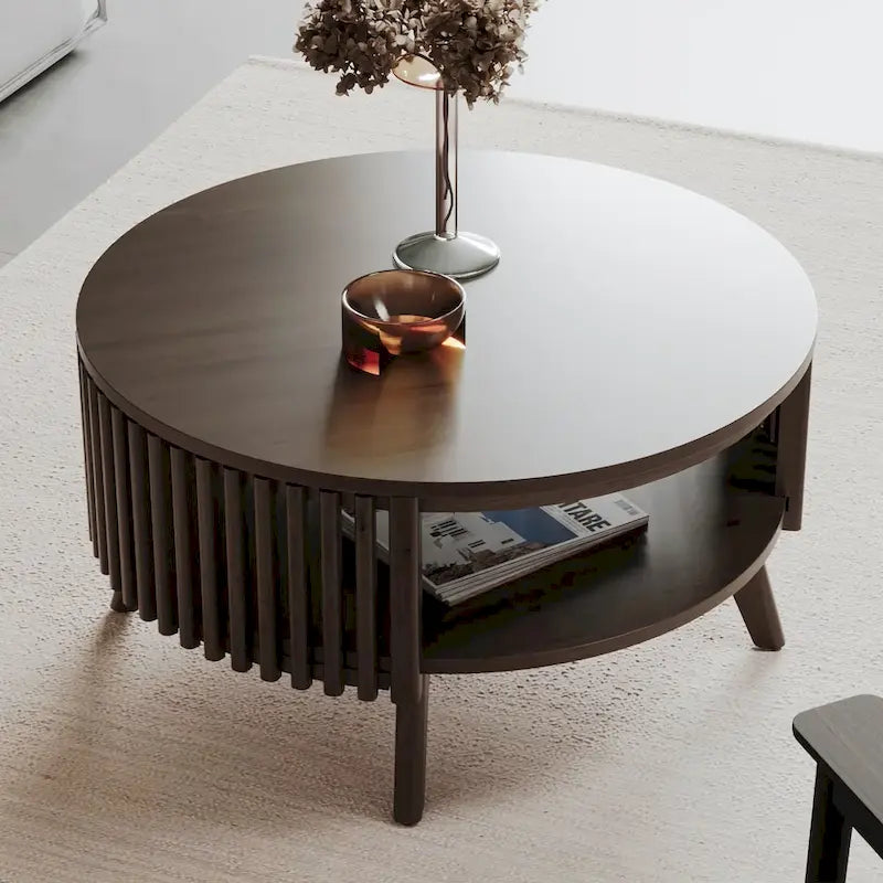 Table basse Sierra de Studio London, style moderne du milieu du siècle, avec rangement