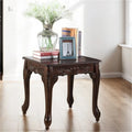 Traditional Wood End Table with Legs