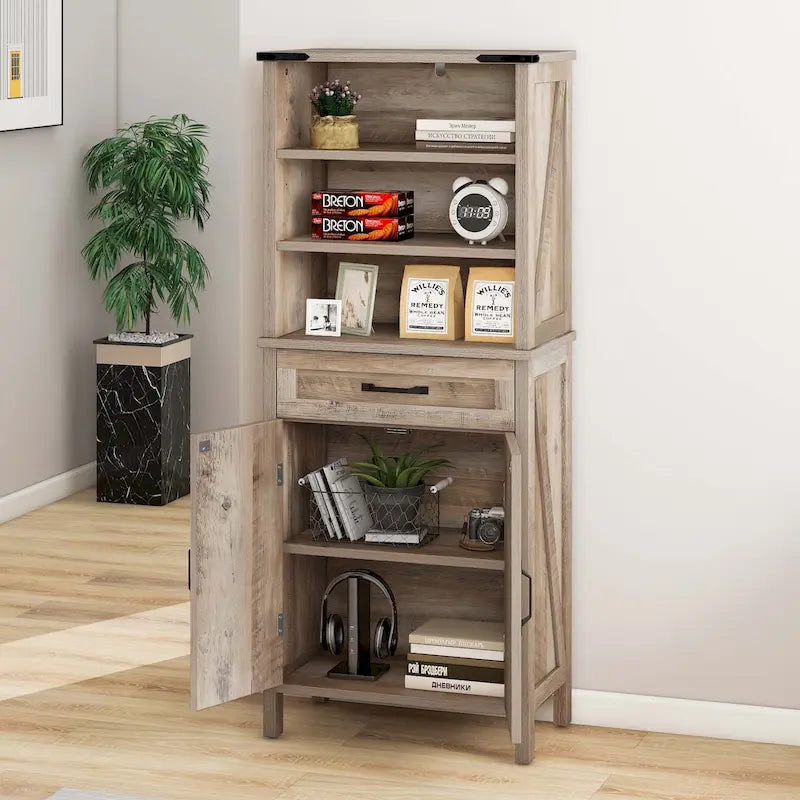 Armoire de rangement de 58 pouces de haut pour salle de bain