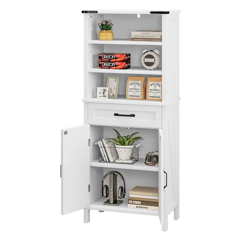 Armoire de rangement de 58 pouces de haut pour salle de bain