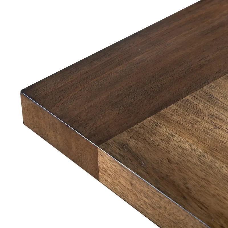 Table de salle à manger Drystan Rustic Brown en bois massif de 72 pouces de Furniture of America