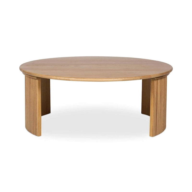 Table basse ovale Pence de NADAAL STUDIOS, petite, marron foncé