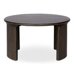 NADAAL STUDIOS Pence, Small Oval Coffee Table, Dark Brown