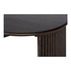 Table basse ovale Pence de NADAAL STUDIOS, petite, marron foncé
