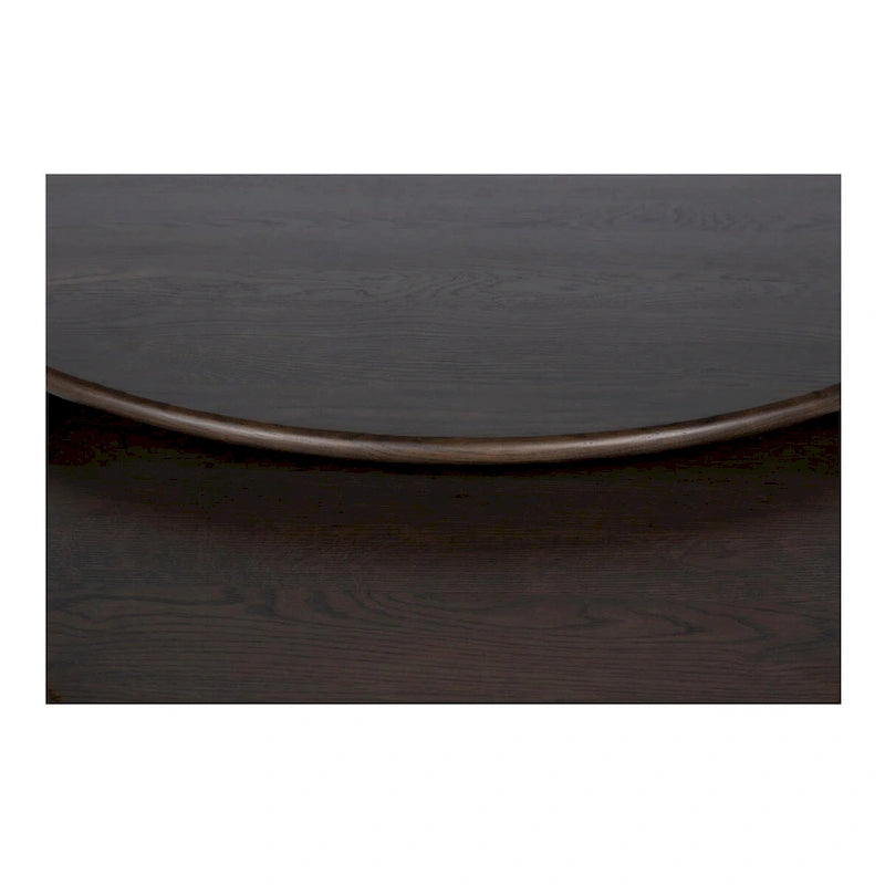 Table basse ovale Pence de NADAAL STUDIOS, petite, marron foncé