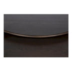 Table basse ovale Pence de NADAAL STUDIOS, petite, marron foncé