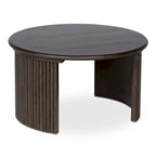 Table basse ovale Pence de NADAAL STUDIOS, petite, marron foncé
