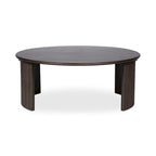 Table basse ovale Pence de NADAAL STUDIOS, petite, marron foncé