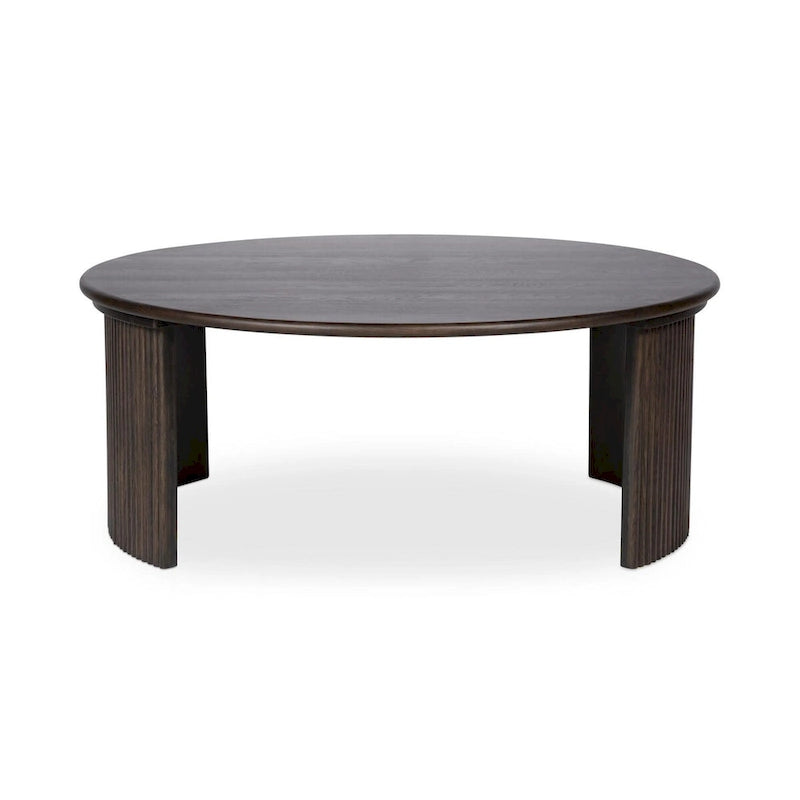 Table basse ovale Pence de NADAAL STUDIOS, petite, marron foncé