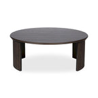 Table basse ovale Pence de NADAAL STUDIOS, petite, marron foncé
