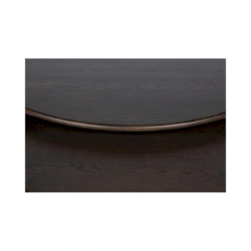Table basse ovale Pence de NADAAL STUDIOS, petite, marron foncé