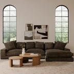 Table basse ovale Pence de NADAAL STUDIOS, petite, marron foncé