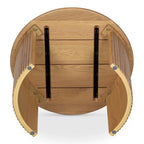 Table basse ovale Pence de NADAAL STUDIOS, petite, marron foncé