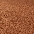 Canapé d'angle 5 places en L, tissu sherpa, confort optimal, orange